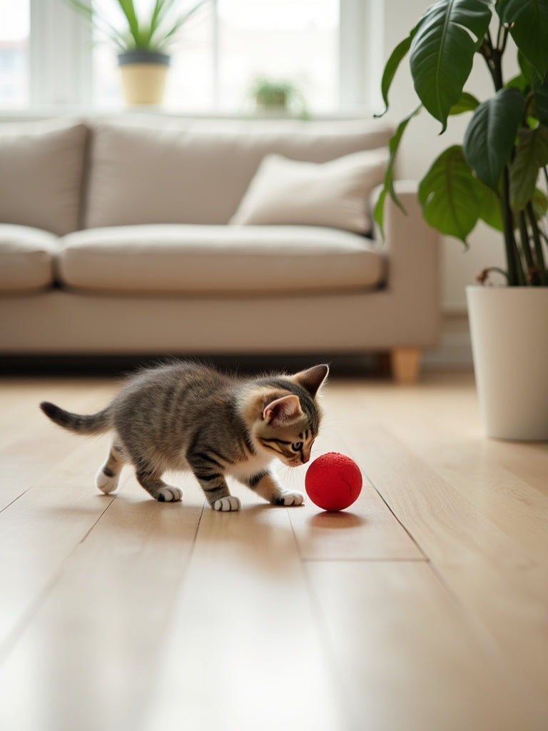 Interactive Cat Ball Toy – Smart USB Rechargeable Toy for Indoor Cats