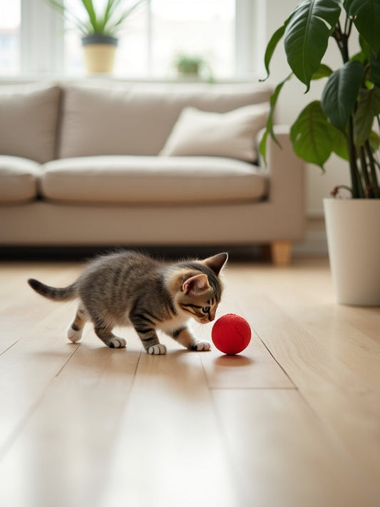 Interactive Cat Ball Toy – Smart USB Rechargeable Toy for Indoor Cats